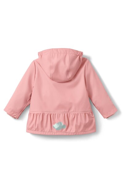 Tchibo Kids Girl Hooded Long Sleeve Solid Jacket, Pink