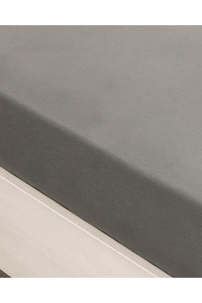 English Home Plain Cotton King Size Bed Sheet Pebble 260X280 cm