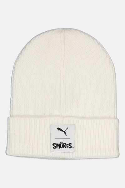 Puma x The Smurfs Women Knitted Beanie Hat, Off White
