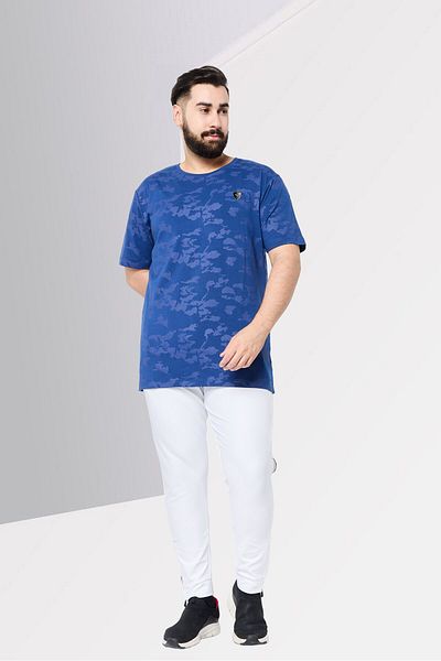 Scuderia Ferrari Men Slim Fit Short Sleeves Outdoor T-Shirts, Blue