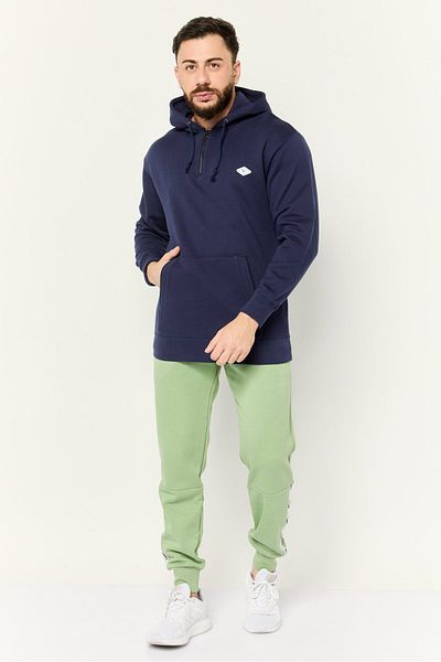 Puma Men Sportswear Fit Long Sleeve Outdoor Hooded Sweatshirt, Navy