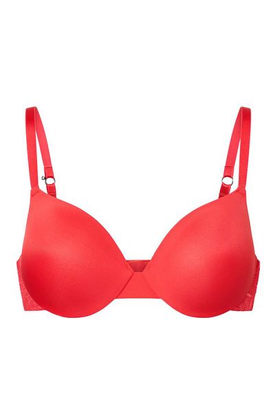 Tchibo Women Padded Wired Plain Bra, Coral