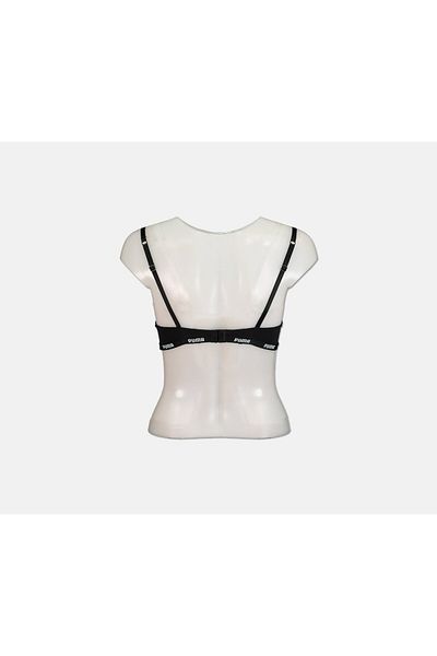 Puma Women Underwire Padded Push Up Bra, Black