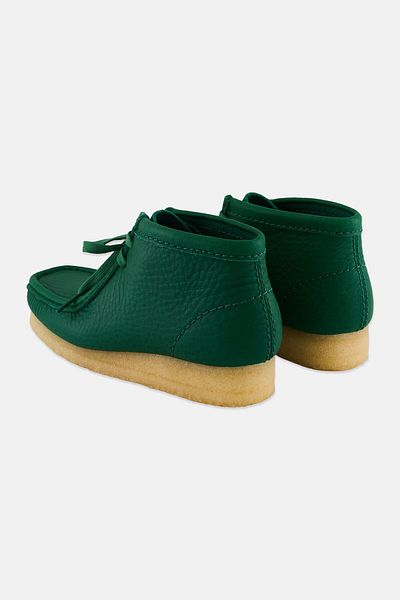 CLARKS Women Wallabee Standard Lace Up Casual Shoes, Teal Green