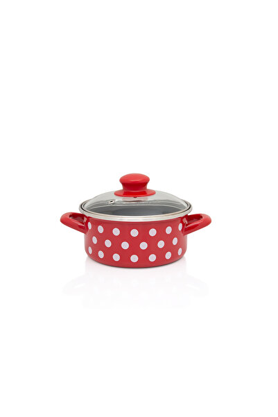 Metalac Cratita 1.5l cu capac din sticla Tufne Metalac, email, 16cm, 1.5l