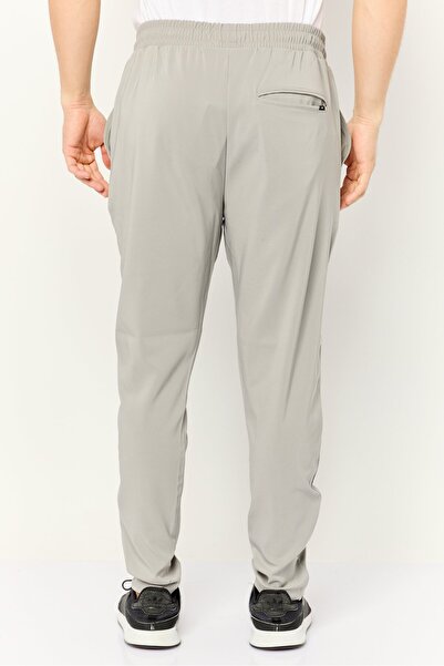 Threadbare Men Regular Fit Plain Drawstring Jogger Pants, Light Grey