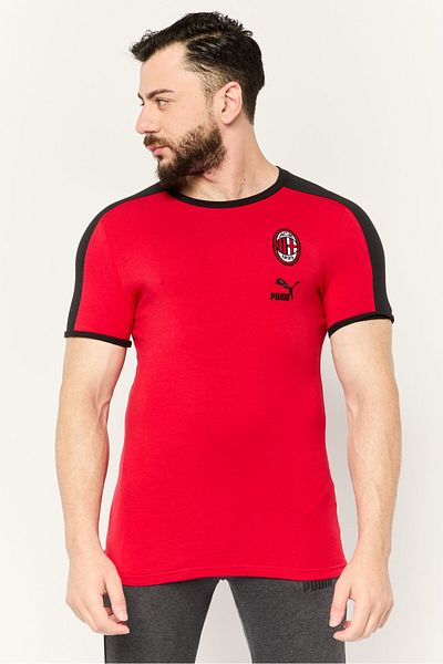 Puma Men Sportswear Fit Short Sleeve Outdoor T Shirt, Red
