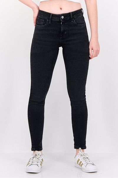 Esprit Women Skinny Fit Washed Stretchable Jeans, Black