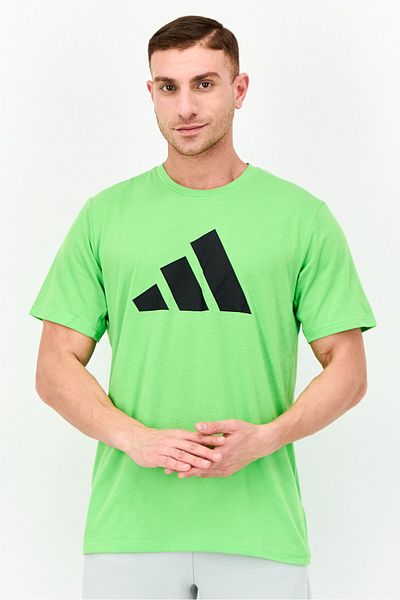 adidas Men Sportswear Fit Short Sleeve Training T-Shirt, Bright Green