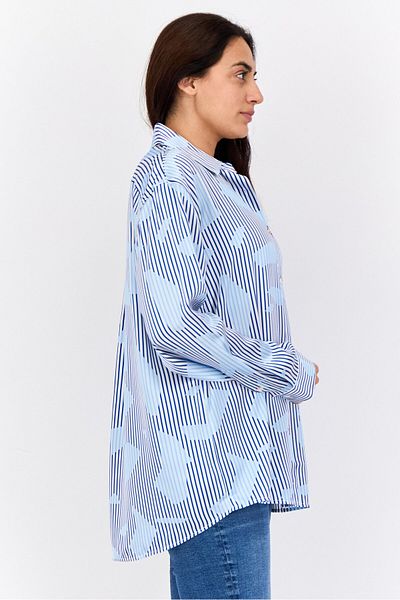 Esprit Women Regular Fit Allover Print Shirt, Multicolor