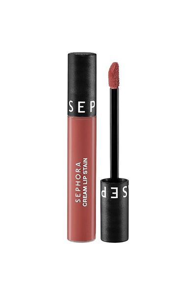 SEPHORA COLLECTION Cream Lip Stain 10HR Liquid Lipstick 122 Casual Peach - Matte Peachy Pink 5ml