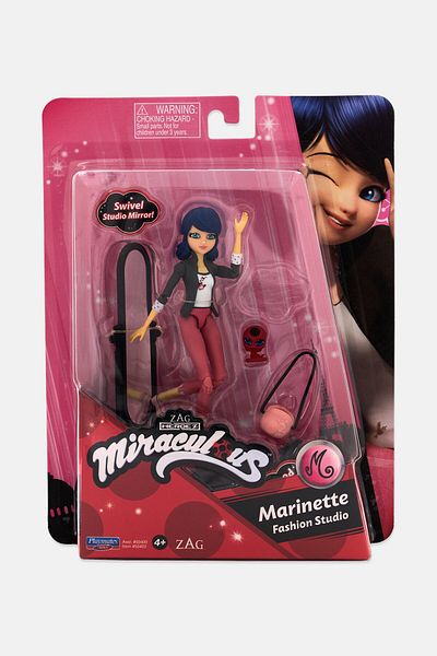 ZAG Heroez Miraculous دمية مارينيت فاشون ستوديو فائقة الوضعية، وردية اللون