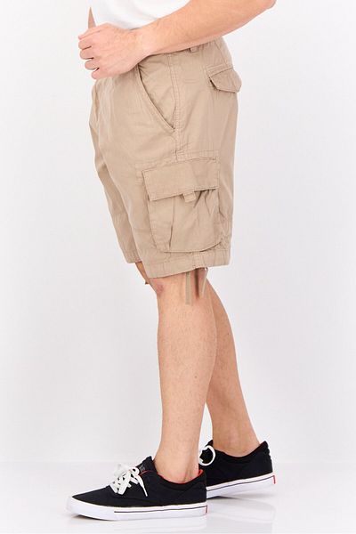 Threadbare Men Solid Cargo Shorts, Khaki