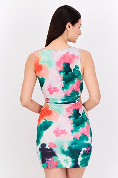 Threadbare Women Tie Dye Mini Beach Dress, Multicolor