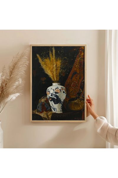 HOMEPACK Единична картина в дървена рамка, единичен плакат, картина TK/1431