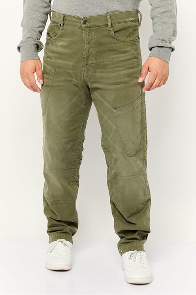 Diesel Men Straight Fit Jogger Denim Jeans, Olive Green