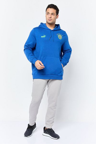 Puma Men Sportswear Fit Long Sleeve Outdoor Hoodie, Blue