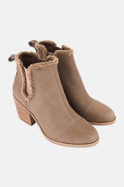 Toms Women Everly Slip On Ankle Boots, Taupe