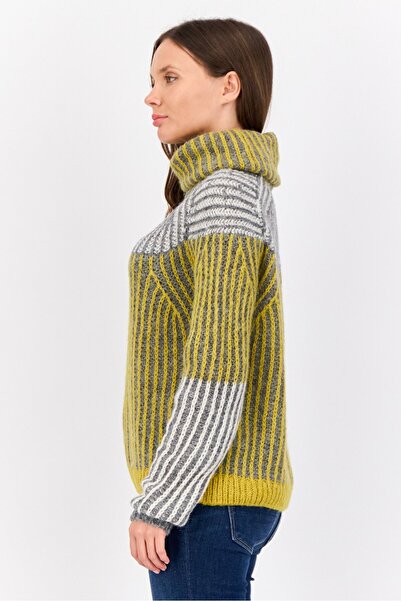 Esprit Women Turtle Neck Knitted Sweater, Multicolor
