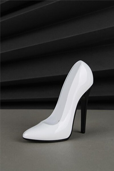 Silvio Monetti Topuklu Ayakkabı Şeklinde Beyaz Gazlı Çakmak - 25CAK103M03