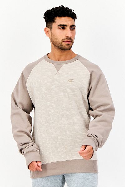 Champion Men Sportswear Fit Long Sleeves Outdoor Sweatshirt, Grey