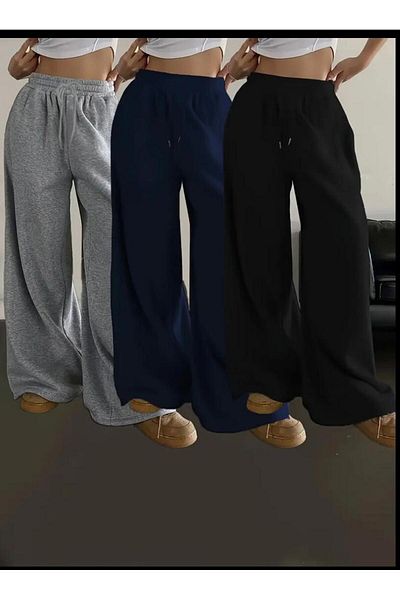 UYN SPORT Wide Leg Oversize Fit Comfortable Wear 3-Piece Sweatpants