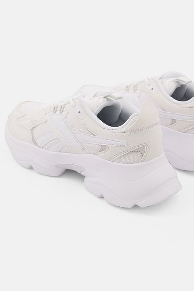 Reebok Men Bridge Lace Up Closure Running Shoes, Off White