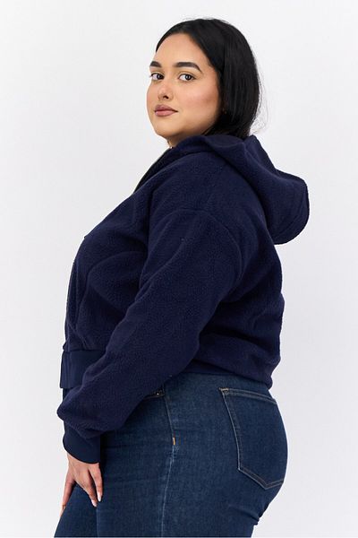 Esprit Women Textured Softshell Jacket, Navy