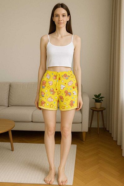 gigigiyim Star Patterned Casual Women's Shorts