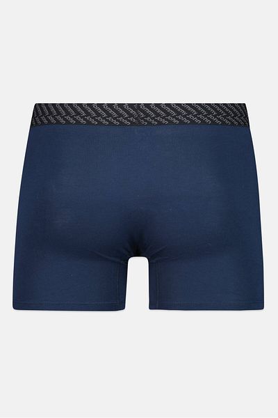 Tommy John Men 2 Pieces 4 Inseam Brand Logo Boxer Briefs, Navy/grey