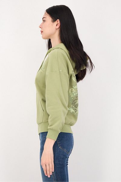 Don't Call Me Jennyfer Women Graphic Print Hoodie, Green