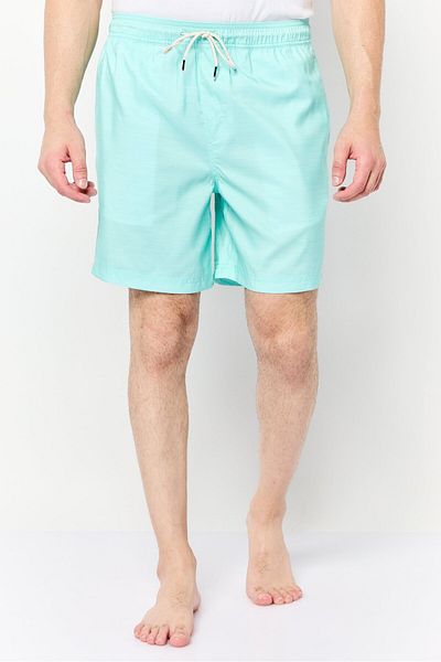 Dockers Men 7 Inseam Plain Board Shorts, Mint Green