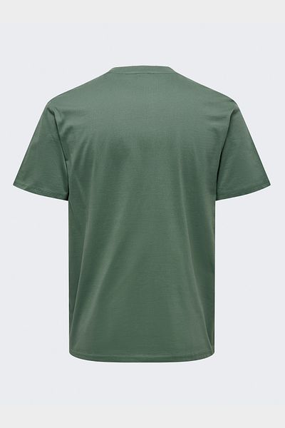 Only & Sons Onsmax Life Ss Stitch Tee Noos Ανδρικό Πράσινο T-shirt - 22025208