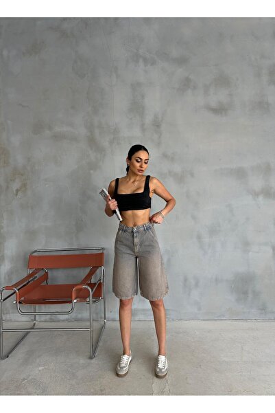 Zeo Basic BERMUDA ŞORT TİNT YIKAMALI