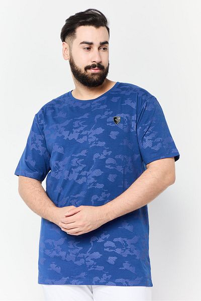 Scuderia Ferrari Men Slim Fit Short Sleeves Outdoor T-Shirts, Blue