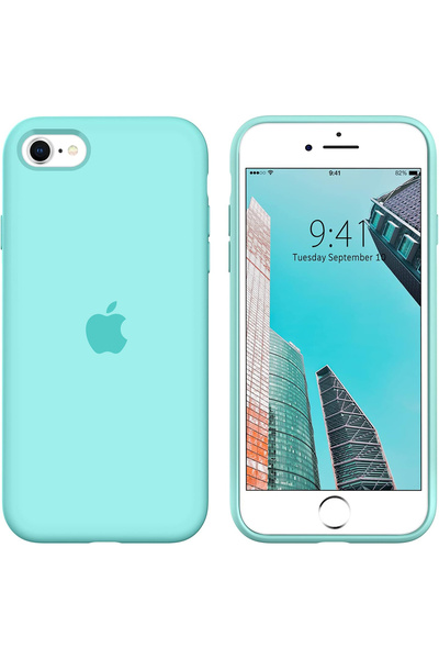 izzytech حافظة سيليكون لهاتف iPhone SE، حافظة هاتف متوافقة مع iPhone 7/8 مع ب...