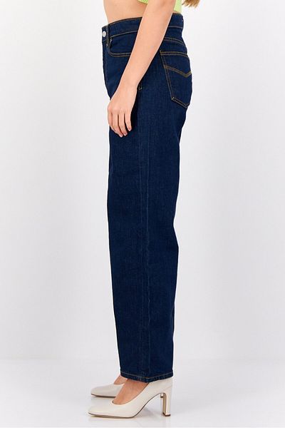 Esprit Women Wide Fit Solid Stretchable Jeans, Blue