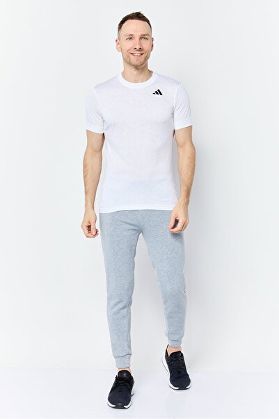 adidas Men Slim Fit Short Sleeve Tennis T-shirts, Off White