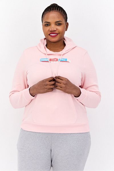 Puma Women Sportswear Fit Long Sleeves Outdoor Sweatshirt, Pink