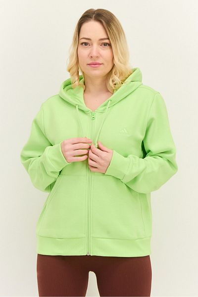 adidas Women Sportswear Fit Long Sleeves Outdoor Hoodies,green