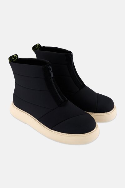 Toms Women Alpargata Mallow Puffer Zip Up Ankle Boots, Black