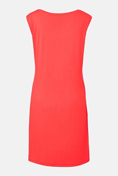 Tchibo Women Scoop Neck Sleeveless Plain Dress, Red