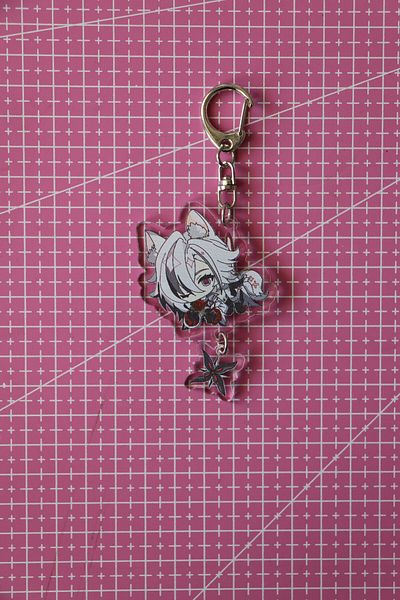 Akumastik 7cm Acrylic Anime Accessory with Charm - Keychain and Bag Ornament