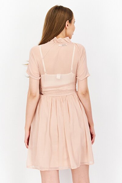 NA-KD Women Plain Mini Dress, Pink