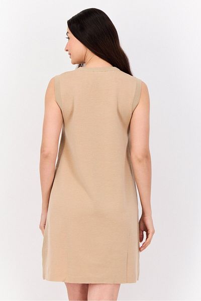 Esprit Women Knitted Sweater Dress, Tan