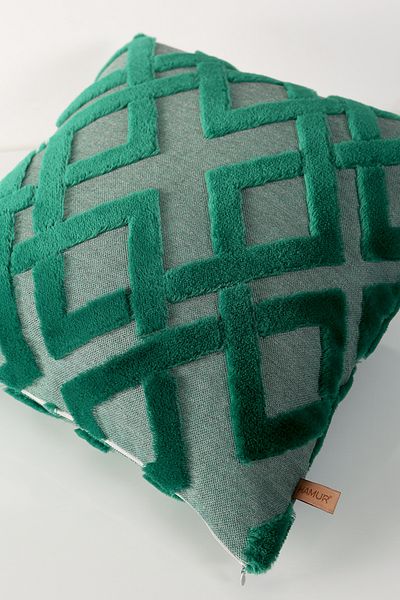 HAMUR Bohemian Special Design Punch Punch Pattern Decorative Throw Pillow Cover Mila Z.Yesil