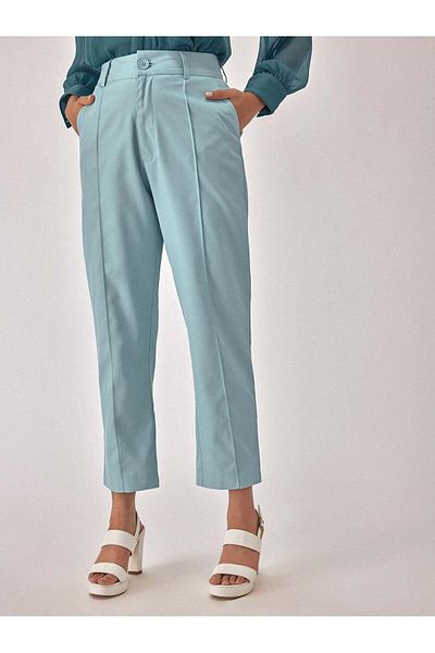 The Label Life Sky Blue Ankle Trousers
