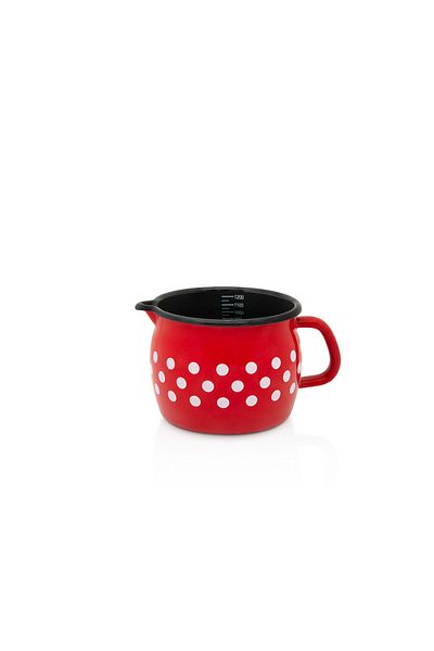 Metalac Pot with spout 1.3l Tufne Metalac, enamel, 12cm, 1.3l