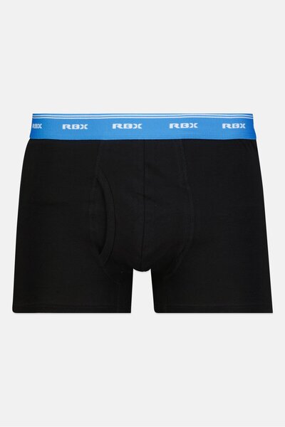 RBX Men 3 Pieces Brand Logo Boxer, Grey/Navy