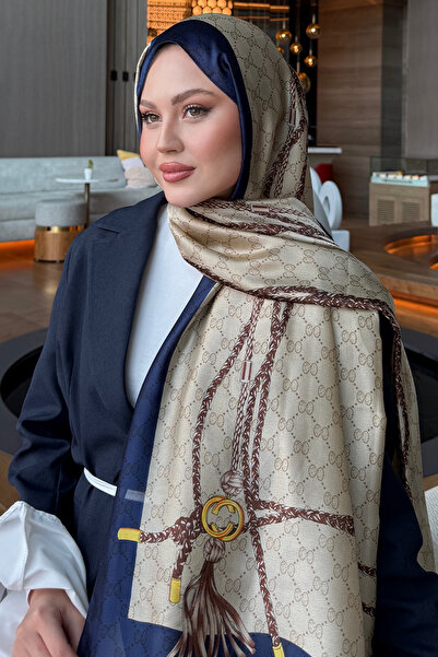 diorel Zincir Desen İpek Vual Şal